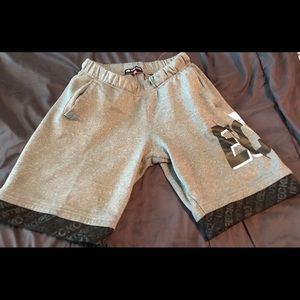 Ecko, size small, gray and black sweat shorts